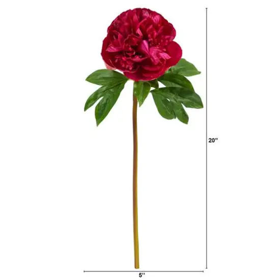 Pink Peony Artificial Flower Stem, 3ct. {3}