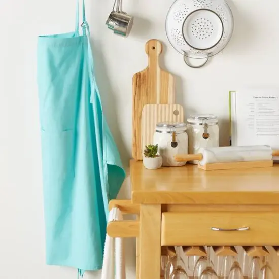 DII&reg; XL Chef Apron Aqua {8}