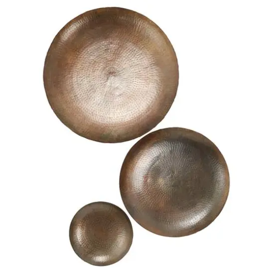 Bronze Metal Rustic Abstract Wall D&eacute;cor Set {1}