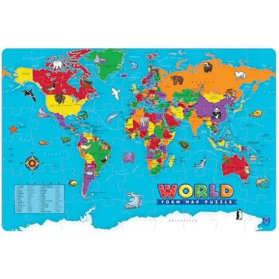 Educational Insights World Foam Map Puzzle {1}