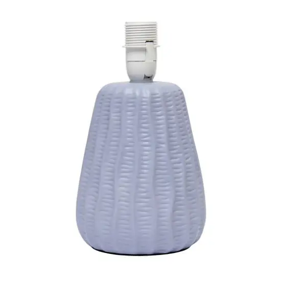 Simple Designs 11" Mini Ceramic Pastel Table Lamp Periwinkle {8}