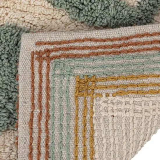 Hello Honey&reg; 5ft. Cotton Tufted Floor Runner with Flowers {7}