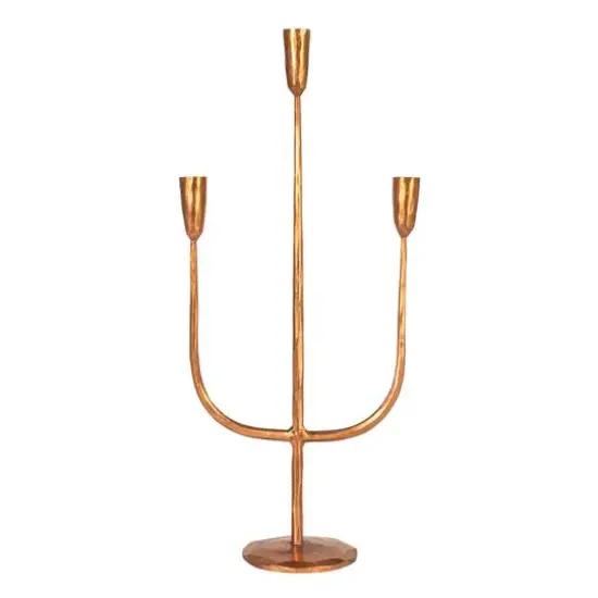 Hello Honey&reg; 21.5" Copper Metal Candelabra {10}