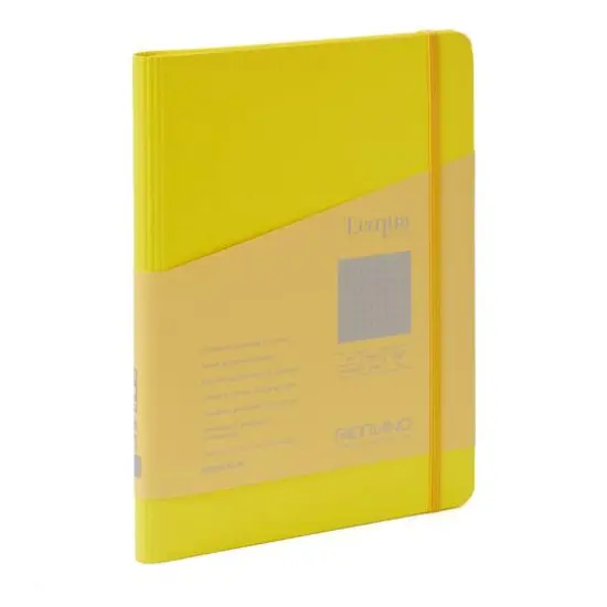 Fabriano® Ecoqua Plus Dotted A5 Hidden Spiral-Bound Notebook Yellow {1}