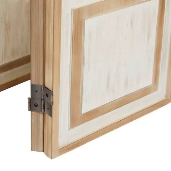 White Wood Farmhouse Room Divider Screen, 72" x 48" x 2" {6}