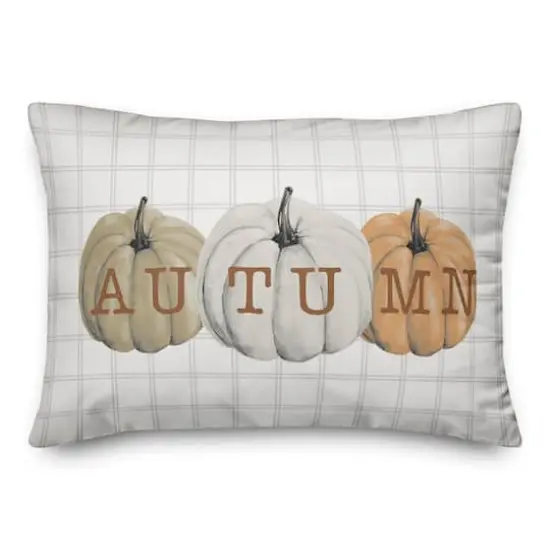 Autumn Pumpkins Indoor/Outdoor Pillow {1}