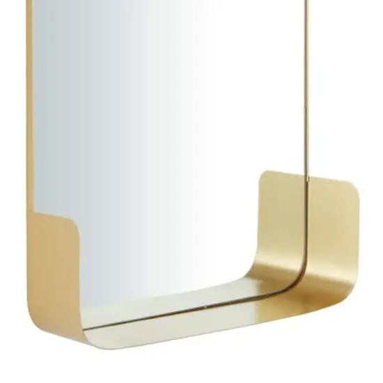 CosmoLiving by Cosmopolitan 22" Metal Modern Wall Mirror Gold {4}