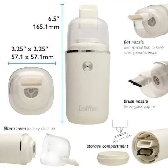 The Beadsmith&reg; BASIC elements&trade; CraftVac&trade; Rechargeable Mini Vacuum {4}