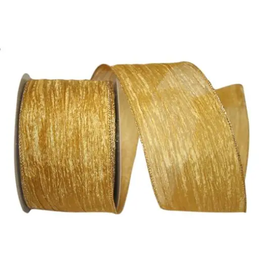 Reliant 4" x 30yd. Crushed Mesh Value Wired Ribbon Red {2}