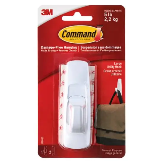 Command&trade; Utility Hooks, White {1}