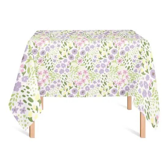 Whimsical Spring Floral 1 58" x 58" Tablecloth {3}
