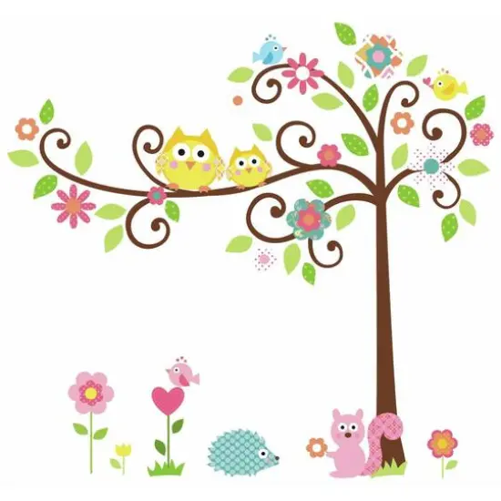 RoomMates Scroll Tree Peel & Stick Wall Decals {1}
