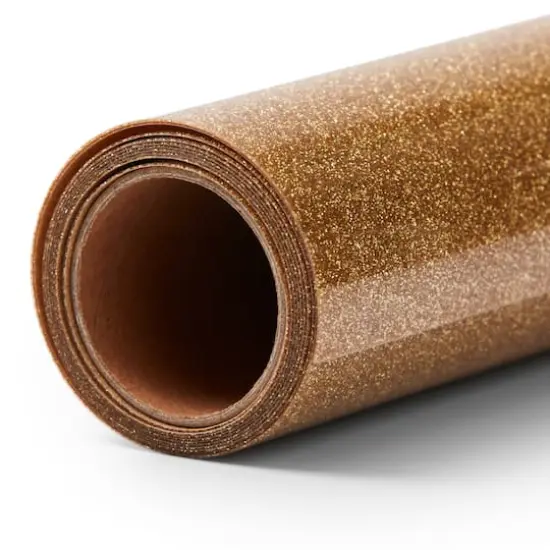 Cricut&reg; 12" x 5ft. Glitter Iron-On Gold {4}