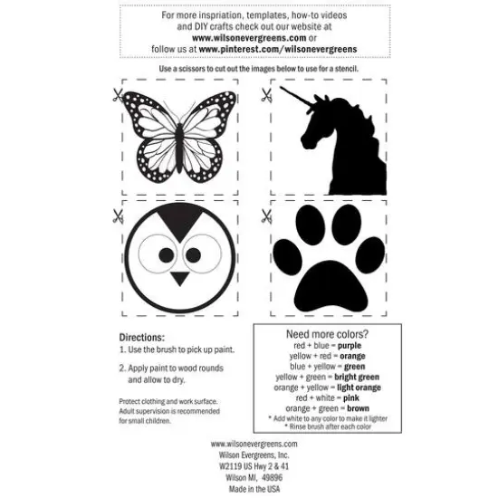 Wilson&reg; Enterprises Wood Paint Set Stock {5}