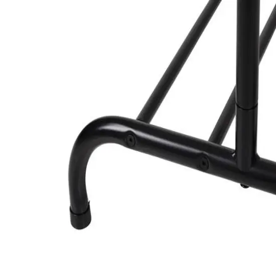 Honey Can Do Black Single Garment Rack with Shoe Shelf & Hanging Bar {9}