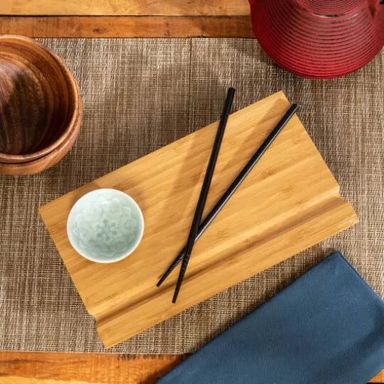 Honey Can Do Joyce Chen Burnished Bamboo Sushi Board Set {4}