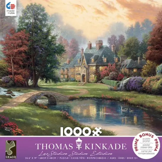 Assorted Thomas Kinkade 1,000-Piece Jigsaw Puzzle {3}