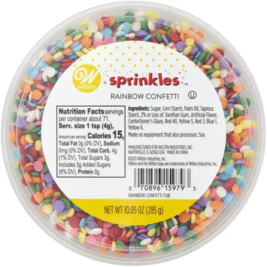 Wilton&reg; Rainbow Sprinkles Tub {3}