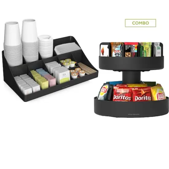 Mind Reader Black Coffee Condiment and Snack Organizer {5}