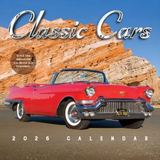 2026 Classic Cars Wall Calendar {1}