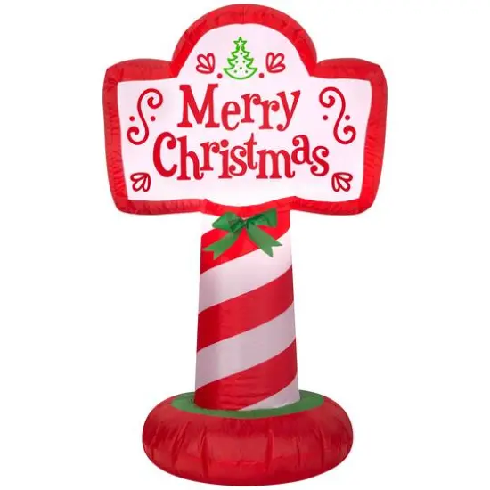 3.5ft. Airblown&reg; Inflatable Merry Christmas Sign {1}