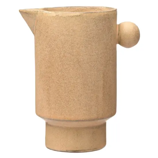 Hello Honey&reg; 6.3" Brown Stoneware Pitcher {3}