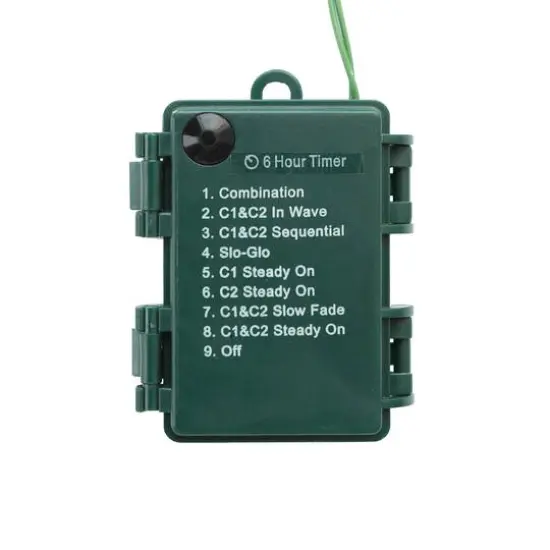 Glitzhome&reg; 9ft. Pre-Lit Greenery Christmas Garland with Timer {8}