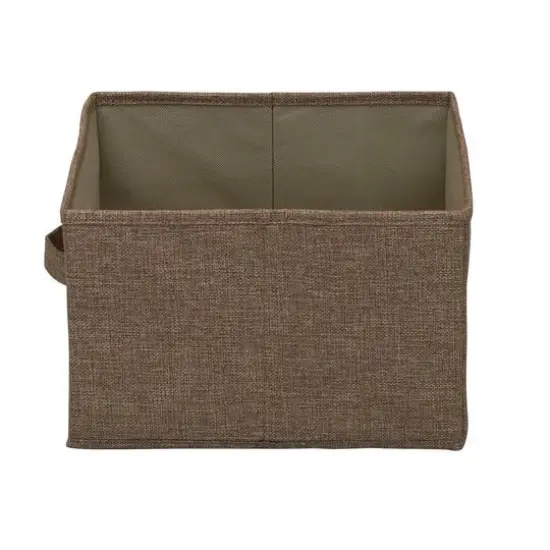 Household Essentials 11.5" Open Storage Box, 2ct. Brown {5}