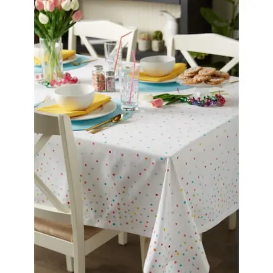 Confetti Toss Print Printed Tablecloth 52" x52" {5}