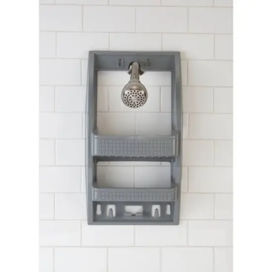 Bath Bliss Gray Multi Hanging Option Shower Caddy {7}