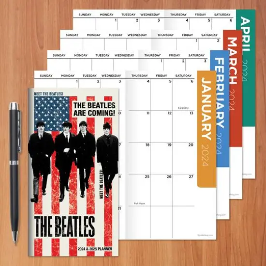 TF Publishing 2024-2025 The Beatles Small Monthly Pocket Planner {5}