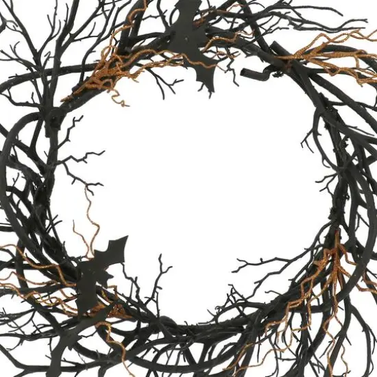 24" Black Bat Wreath by Ashland&reg; {3}