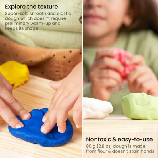 Arteza&reg; Kids 12 Piece Pastel & Regular Colors Dough Set {4}