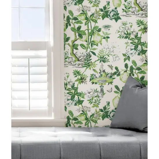 Wallpops Verdance Shantung Garden Scalamandre Self Adhesive Wallpaper {6}