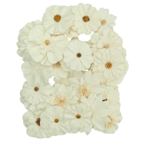 White Paper Flower Embellishments By Recollections&trade; {4}