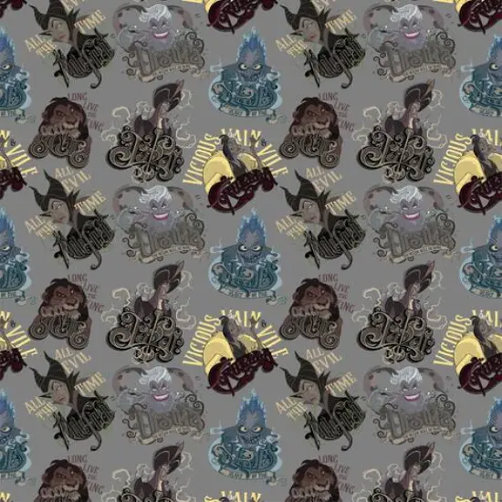 Disney Villains All Evil Cotton Fabric {3}