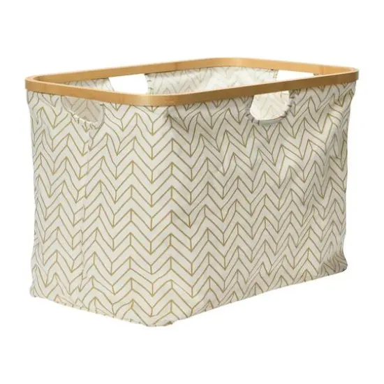 Household Essentials Krush Bamboo Rimmed Basket Brown {1}