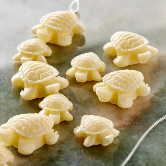 Cream Reconstituted Quartzite Turtle Beads by Bead Landing&trade; {3}