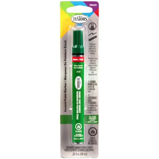 Testors&reg; Glossy Chisel Tip Enamel Marker Green {1}