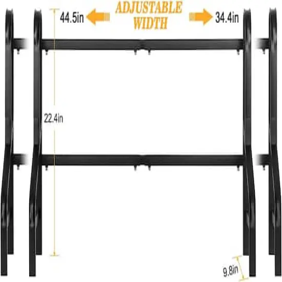 NEX&trade; Black 2-Tier Over the Sink Dish Rack with 5 Utility Hooks {3}