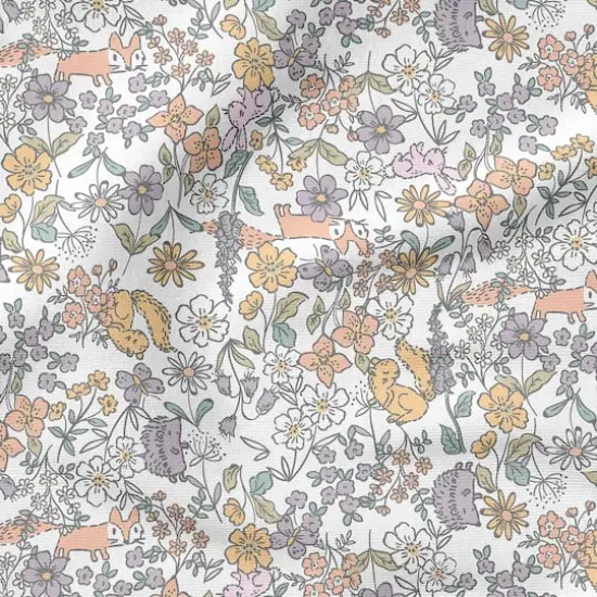 Fabric Editions White Peekaboo Cuties Cotton Fabric {5}