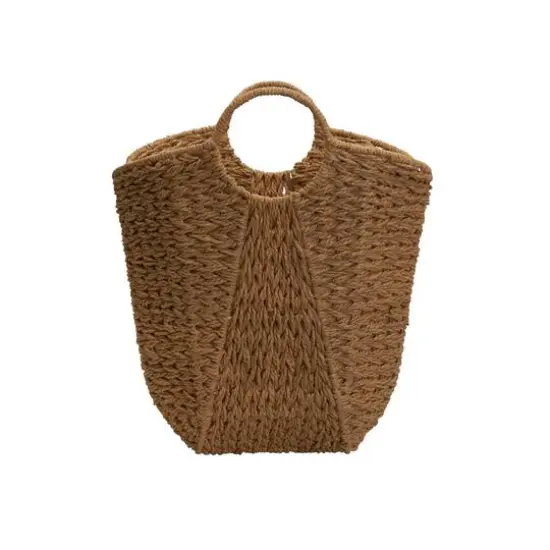 Household Essentials 17.5" Woven Paper Rope Basket with Handles Natural {5}