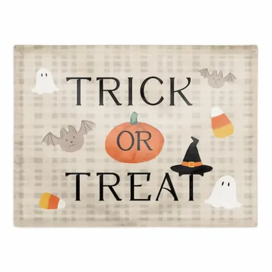 Trick or Treat Icons Poly Twill Placemat {1}