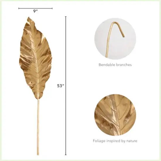 53" Gold Travelers Palm Stems, 3ct. {5}