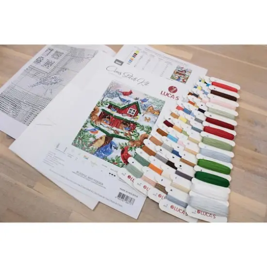 Luca-S Blissful Bird Feeder Counted Cross Stitch Kit {4}
