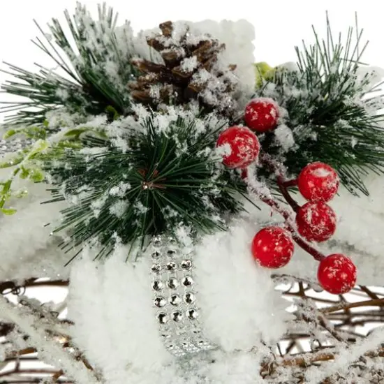 LED Gift Boxes with Pine & Berries Christmas Decoration Set {7}