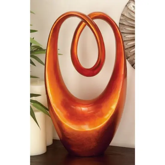 11" Red Heart Abstract Sculpture {9}