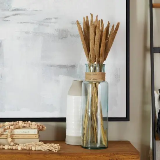 Dried Plant Bunny Tail Natural Foliage with Long Stems Brown {7}