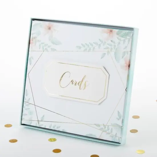 Kate Aspen&reg; Geometric Floral Card Box {8}