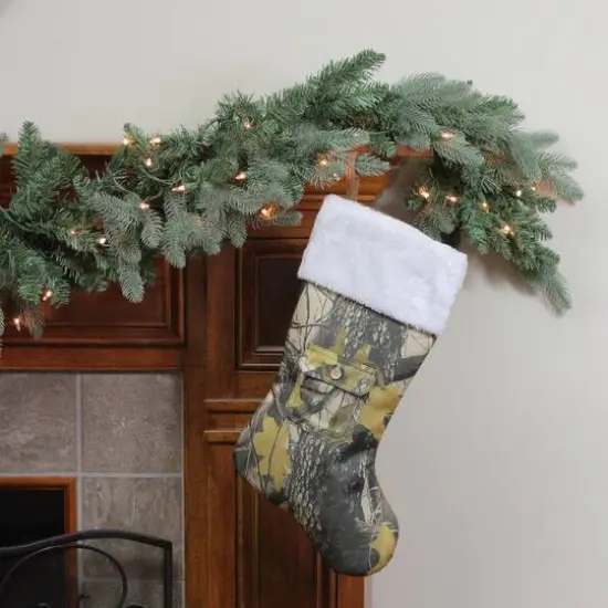 20.5" Camouflage Christmas Stocking with Pocket {4}